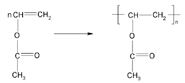 Vinyyliasetaatin polymeroituminen